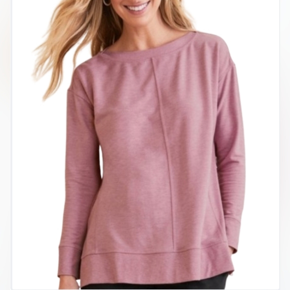 Garnet Hill Tops - Garnet Hill  tencel ribbed detail tunic